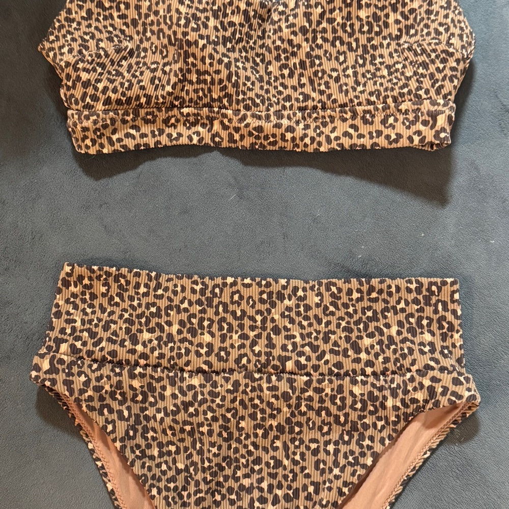 Aerie Tan High Cut Cheeky Bikini